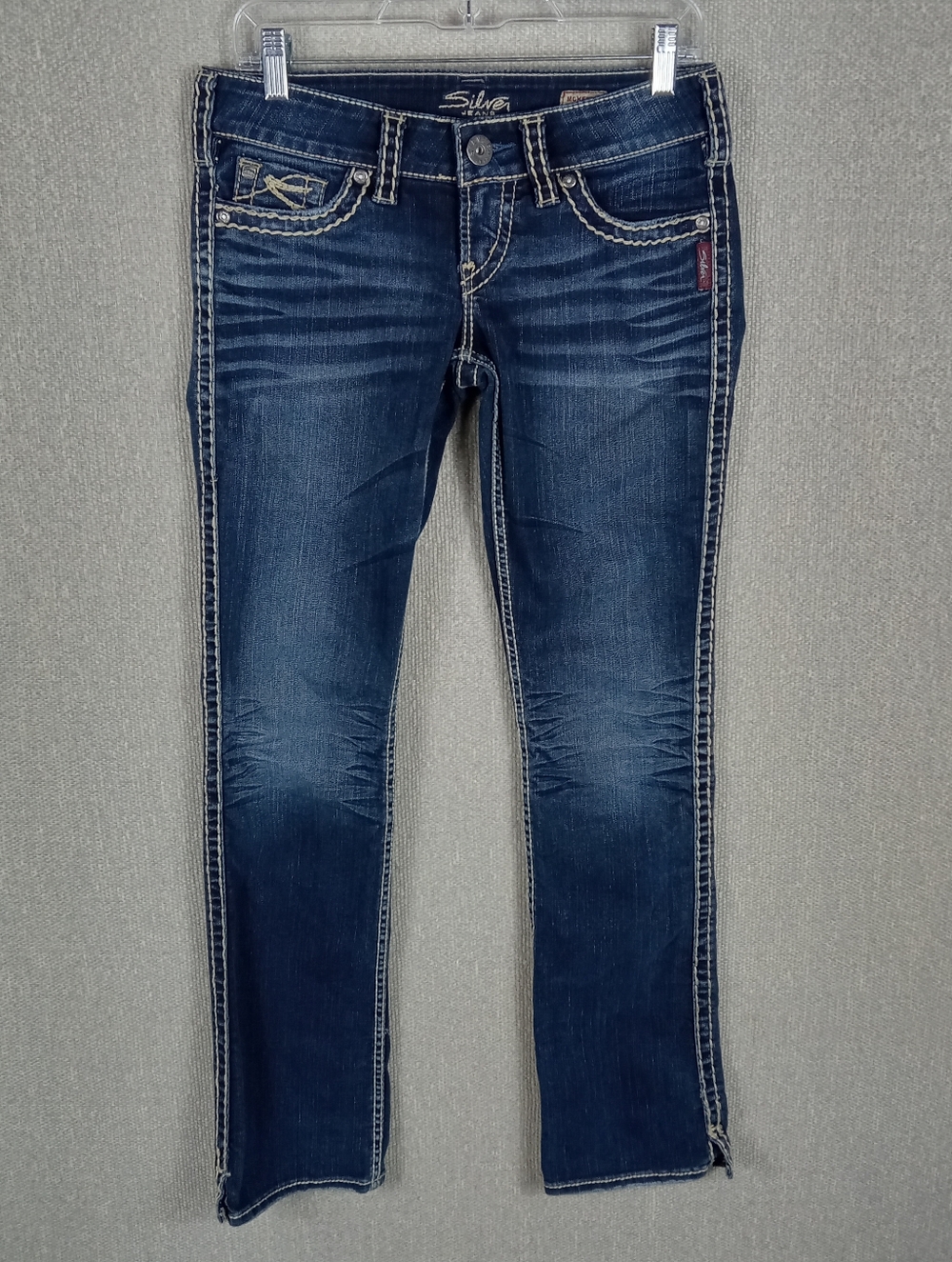 Silver Jeans Co. McKenzie Slim Bootcut Jeans Size 28x32 Low Rise Heavy Stitch